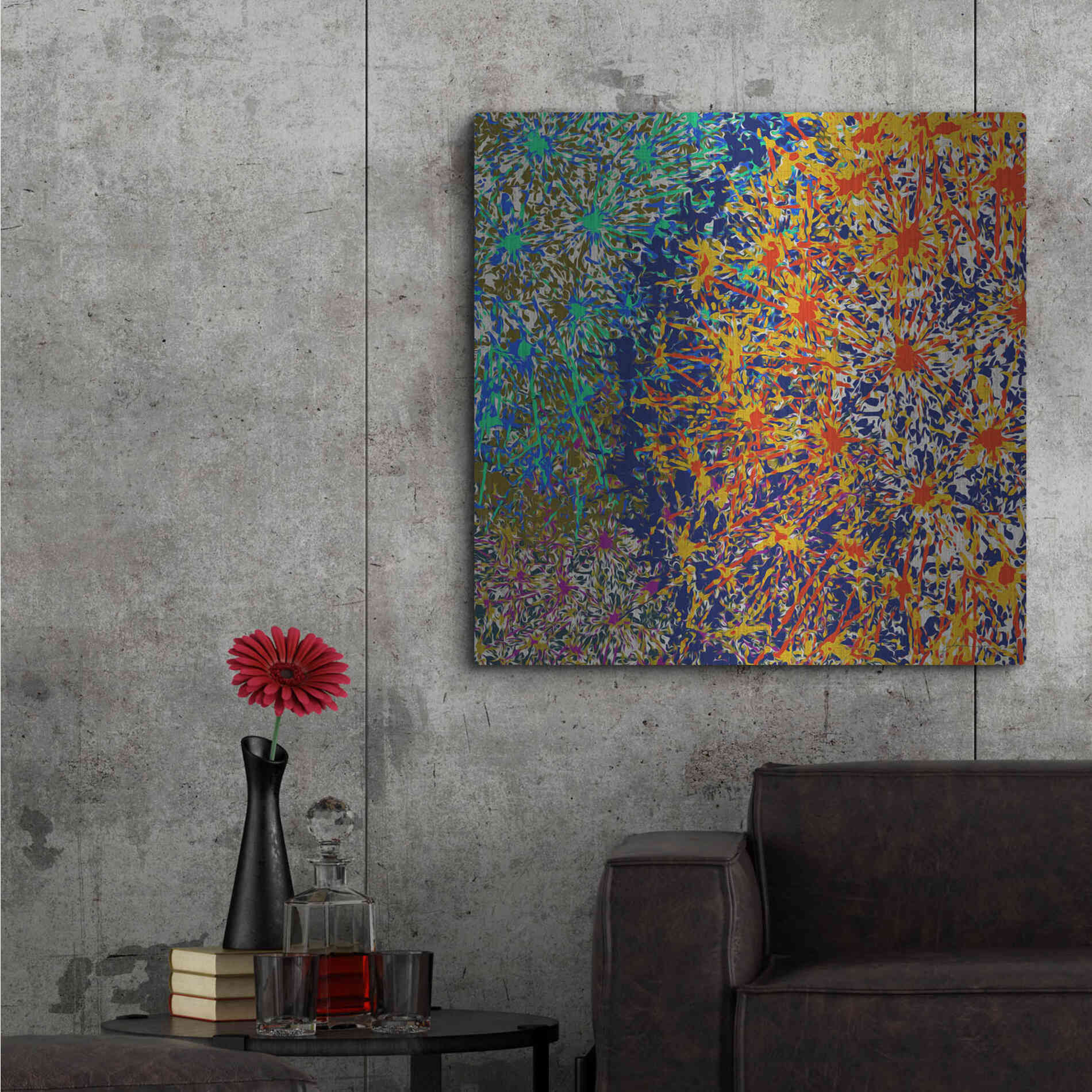 Luxe Metal Art 'Profusion I' by James Burghardt, Metal Wall Art,36x36