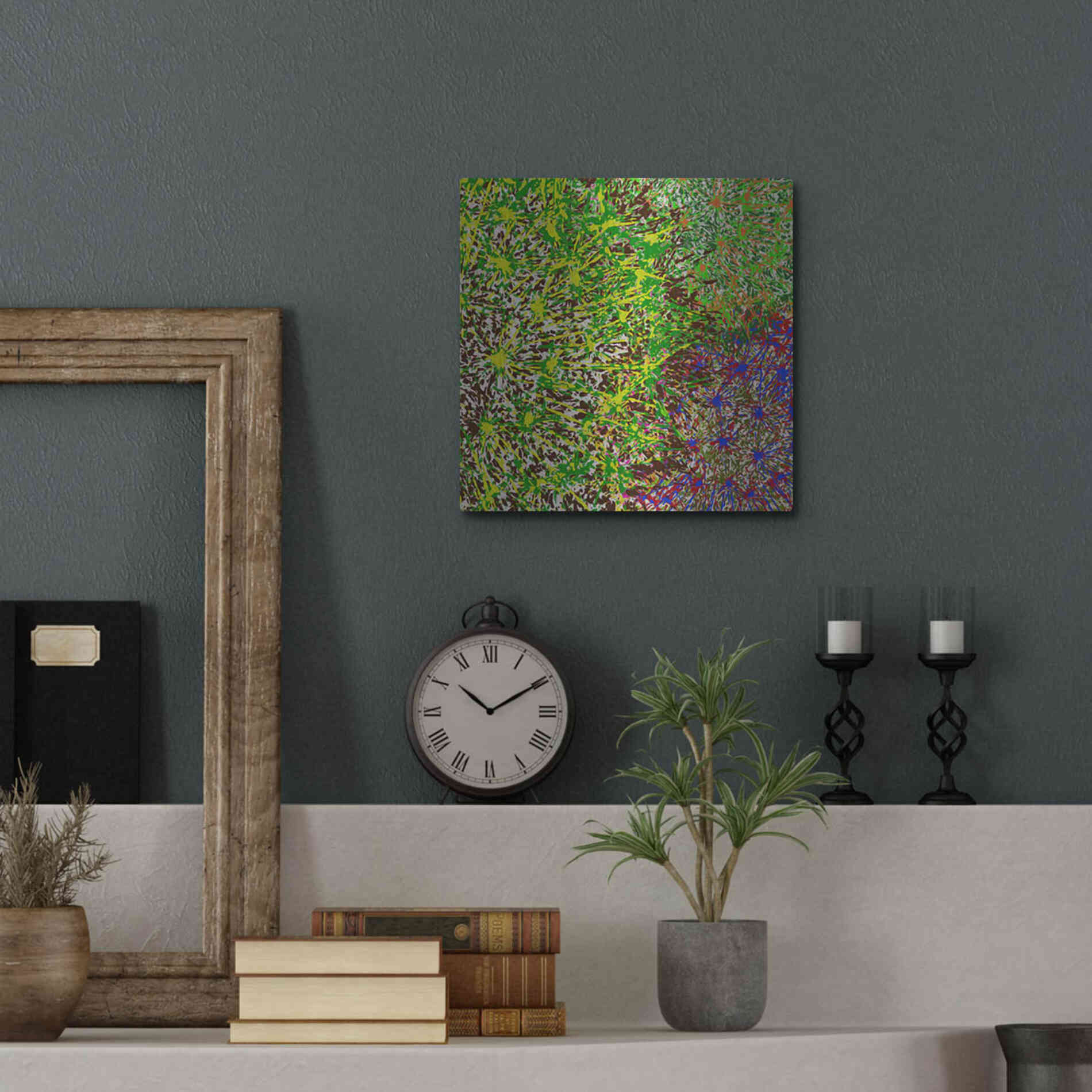 Luxe Metal Art 'Profusion II' by James Burghardt, Metal Wall Art,12x12
