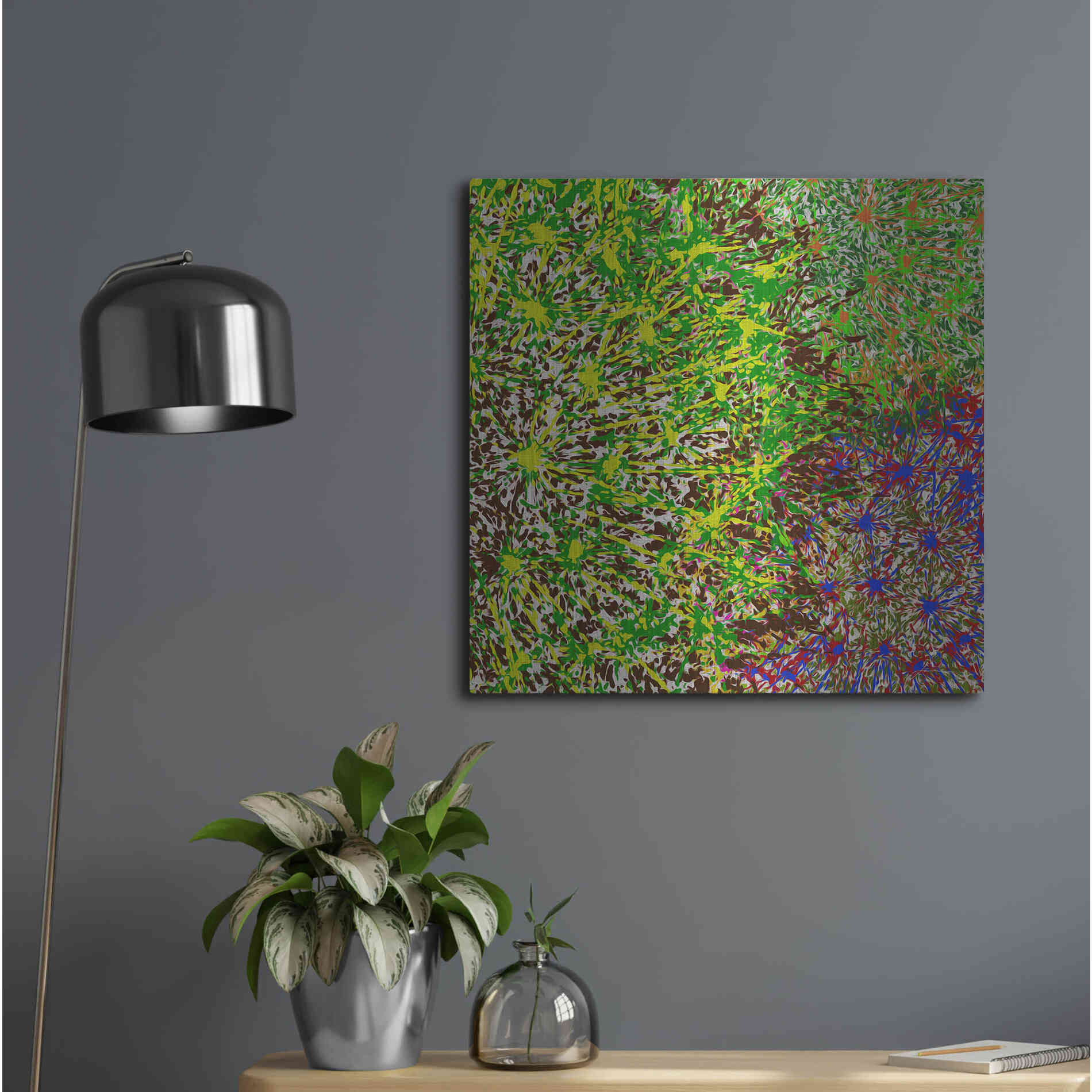 Luxe Metal Art 'Profusion II' by James Burghardt, Metal Wall Art,24x24