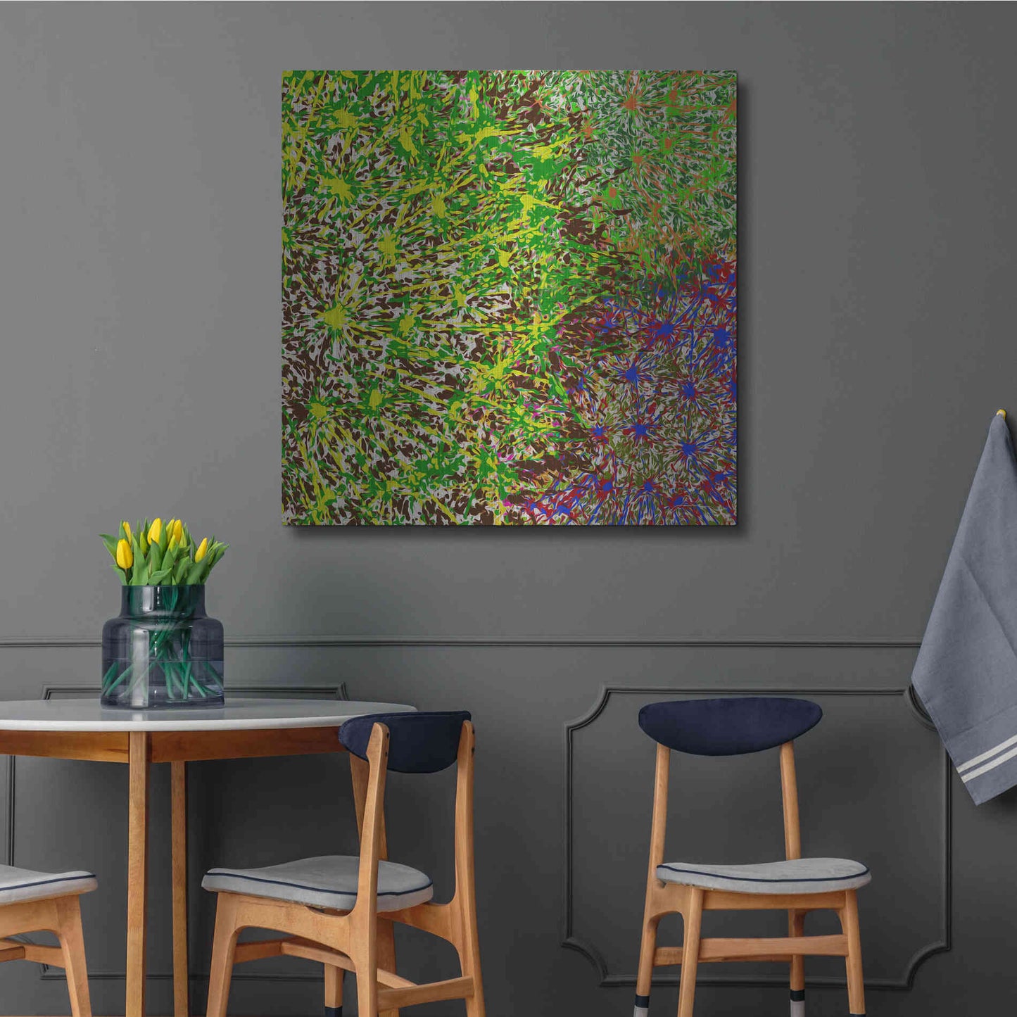 Luxe Metal Art 'Profusion II' by James Burghardt, Metal Wall Art,36x36