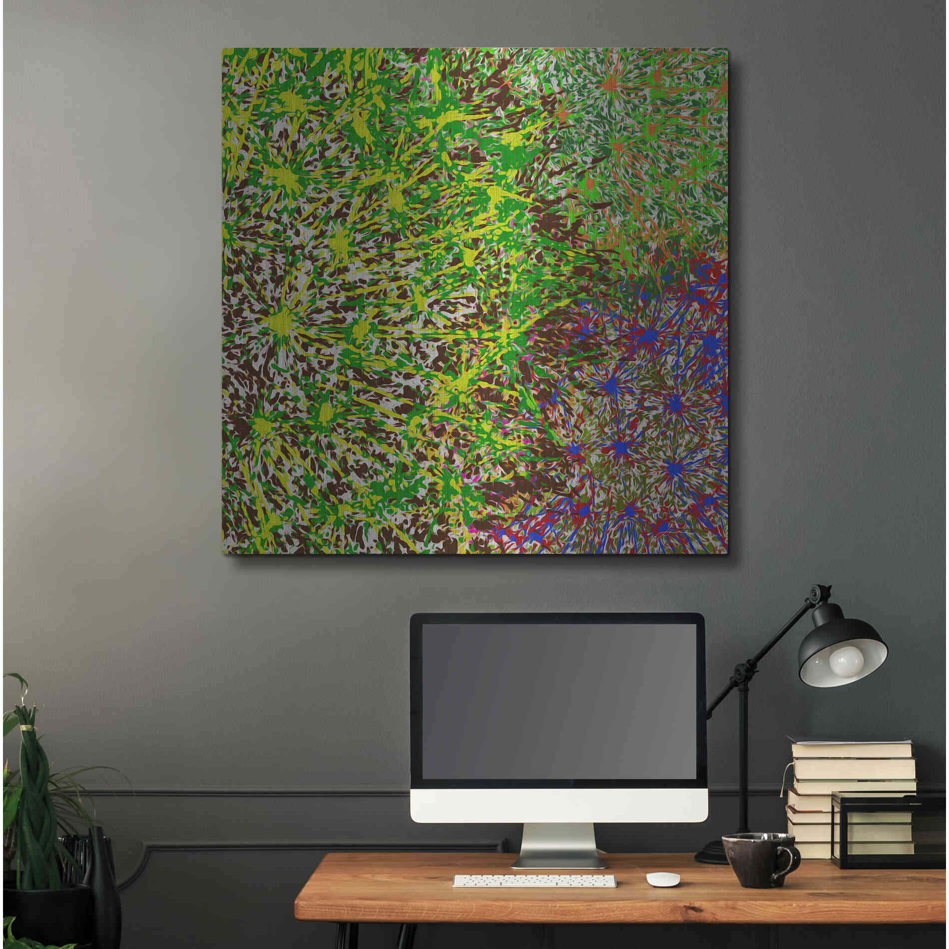 Luxe Metal Art 'Profusion II' by James Burghardt, Metal Wall Art,36x36