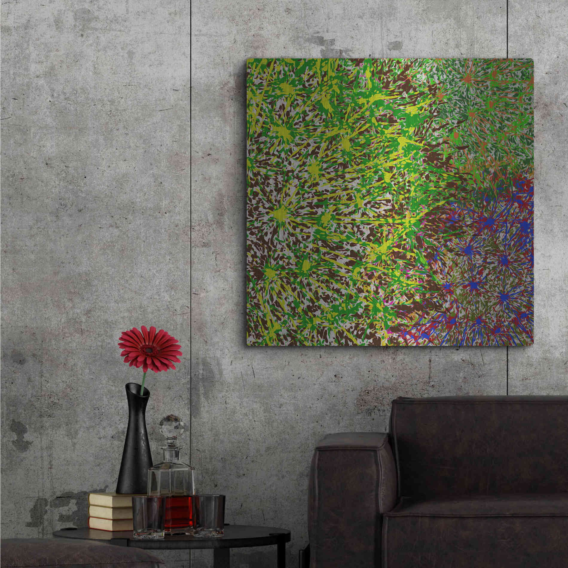 Luxe Metal Art 'Profusion II' by James Burghardt, Metal Wall Art,36x36