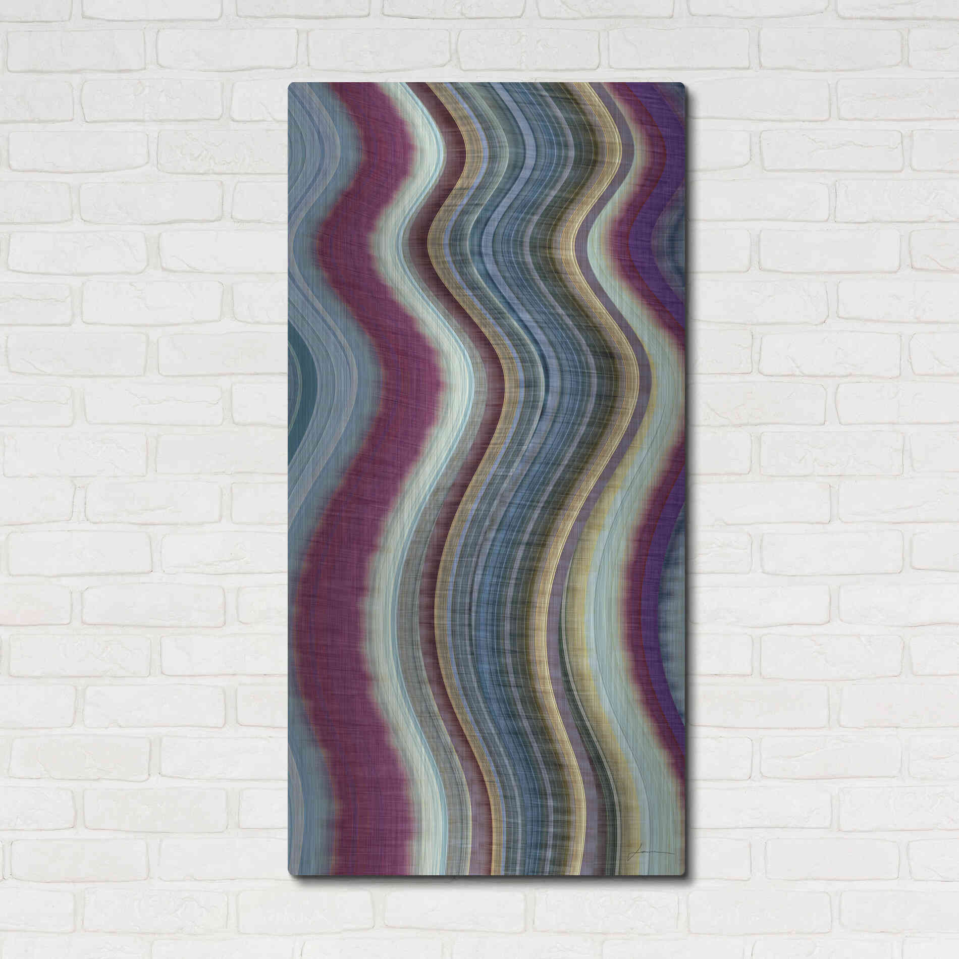 Luxe Metal Art 'Rumba III' by James Burghardt, Metal Wall Art,24x48