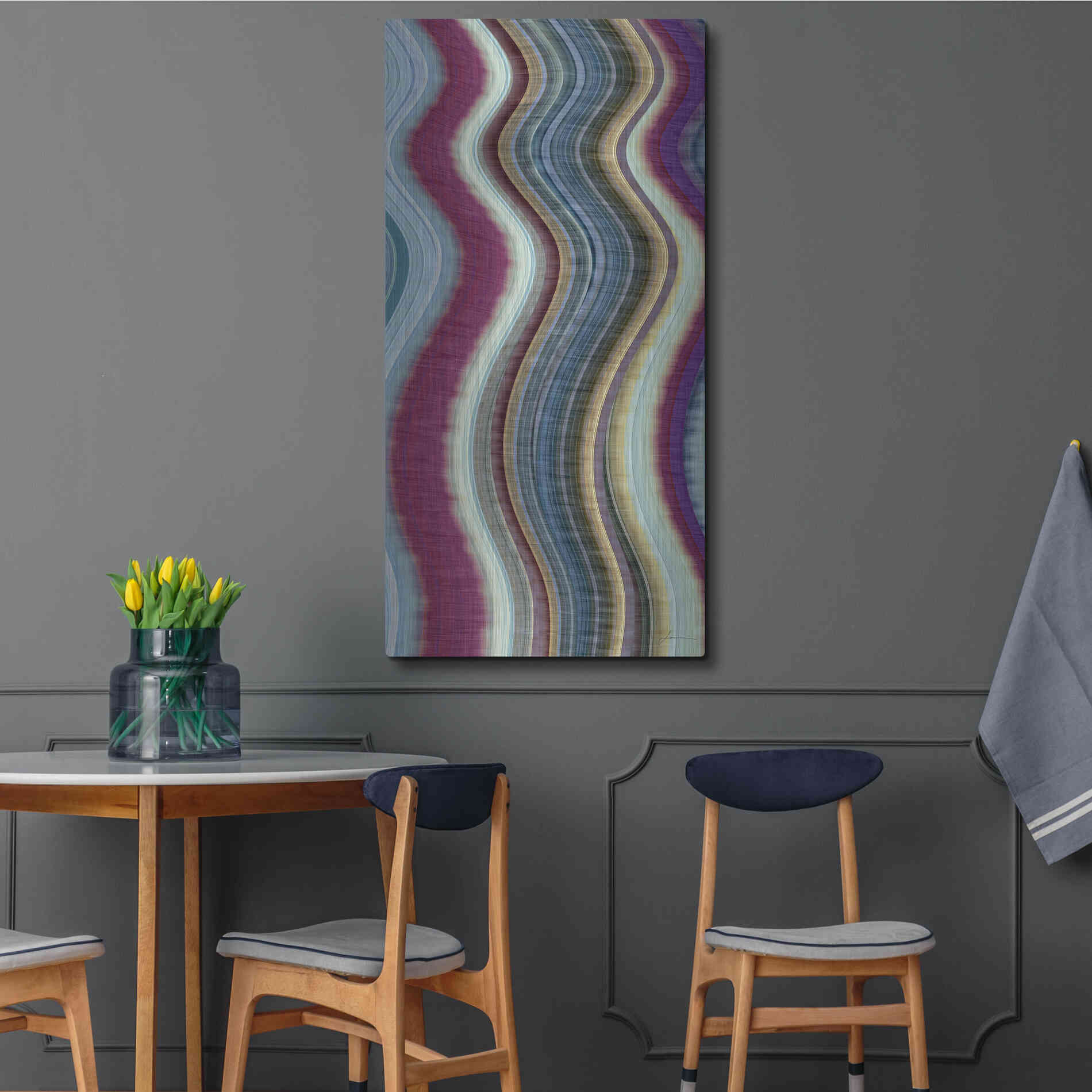 Luxe Metal Art 'Rumba III' by James Burghardt, Metal Wall Art,24x48