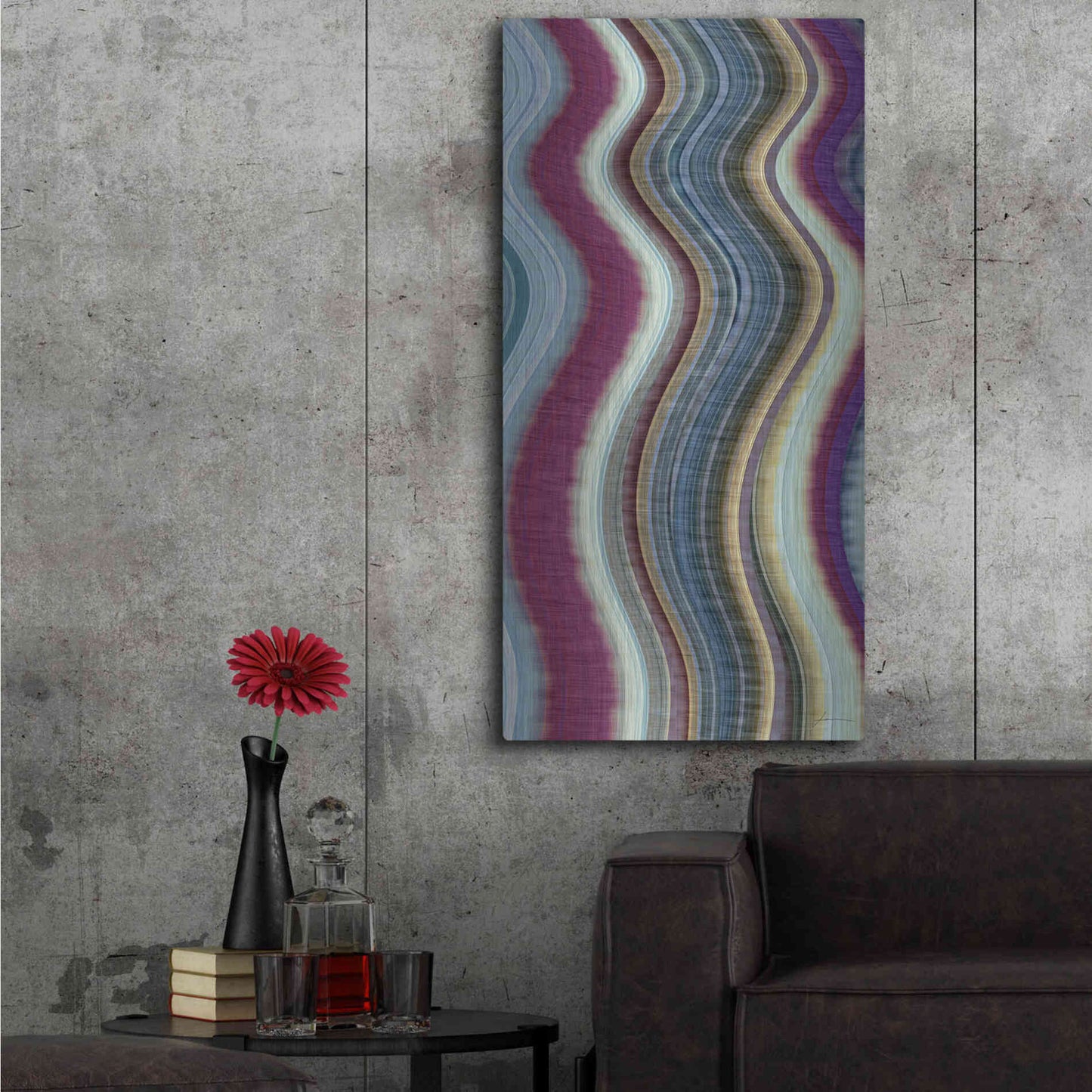 Luxe Metal Art 'Rumba III' by James Burghardt, Metal Wall Art,24x48