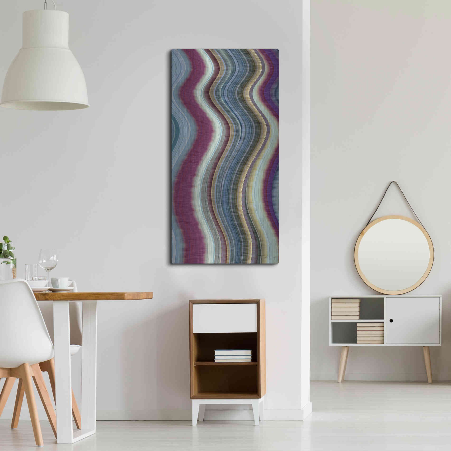 Luxe Metal Art 'Rumba III' by James Burghardt, Metal Wall Art,24x48