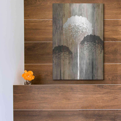 Luxe Metal Art 'Rustic Garden I' by James Burghardt, Metal Wall Art,12x16