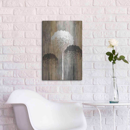 Luxe Metal Art 'Rustic Garden I' by James Burghardt, Metal Wall Art,16x24