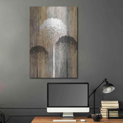 Luxe Metal Art 'Rustic Garden I' by James Burghardt, Metal Wall Art,24x36