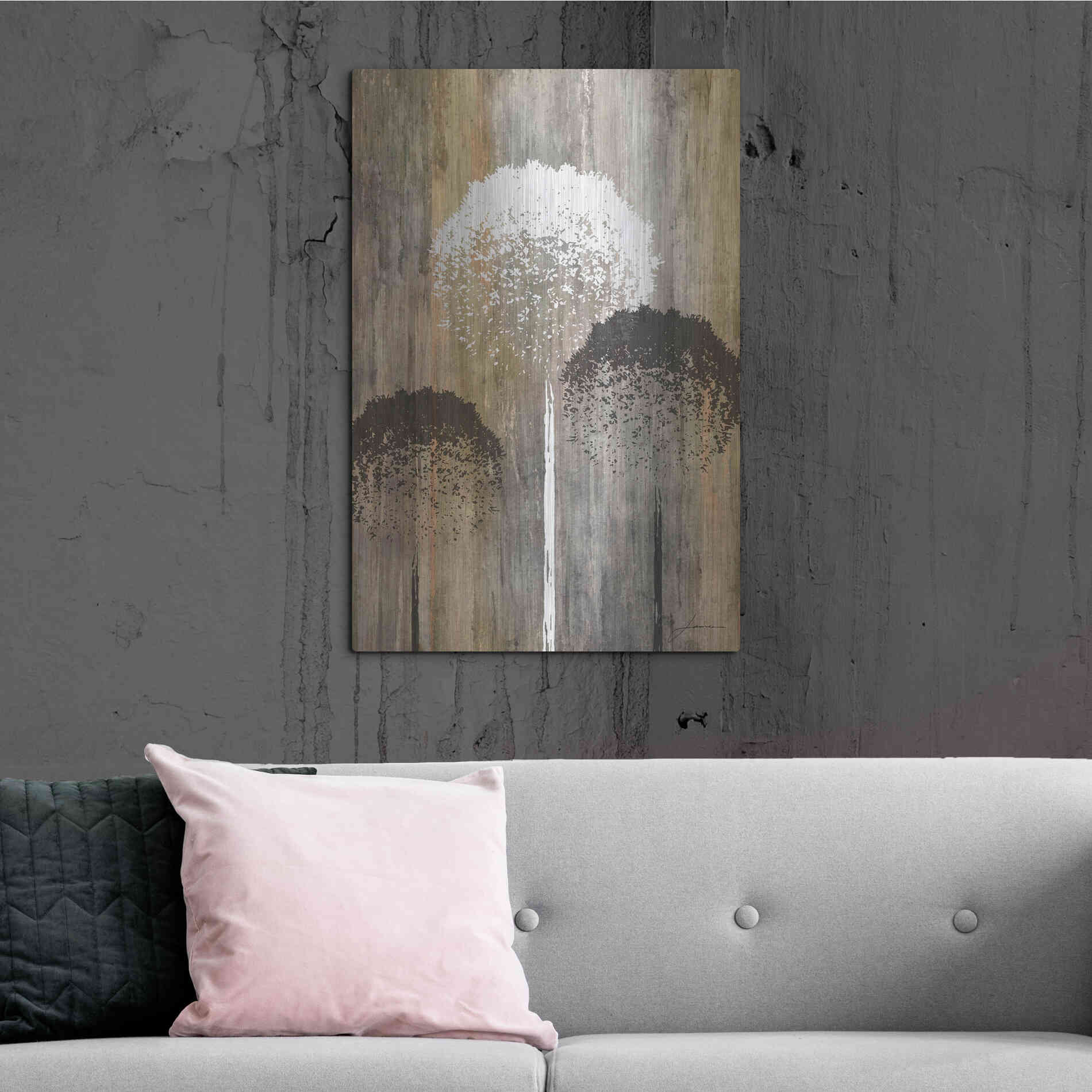 Luxe Metal Art 'Rustic Garden I' by James Burghardt, Metal Wall Art,24x36