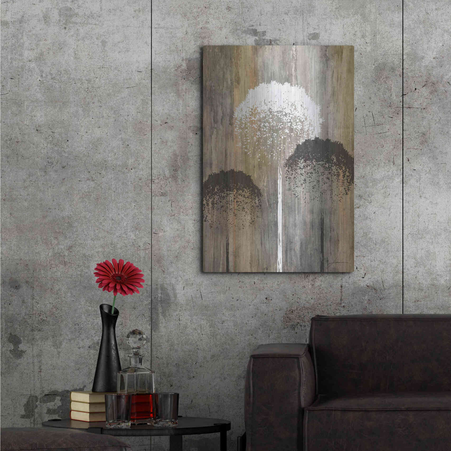 Luxe Metal Art 'Rustic Garden I' by James Burghardt, Metal Wall Art,24x36