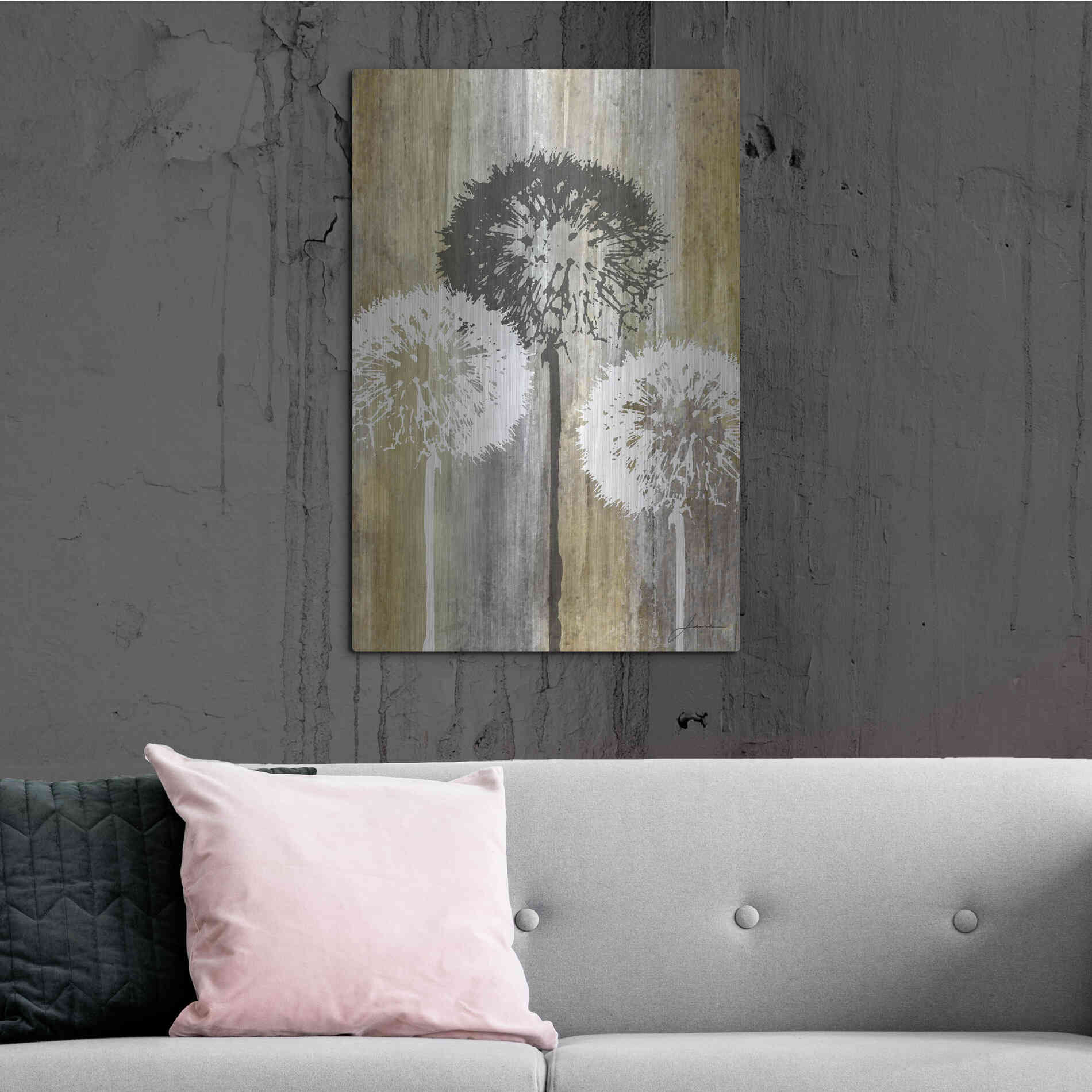 Luxe Metal Art 'Rustic Garden II' by James Burghardt, Metal Wall Art,24x36