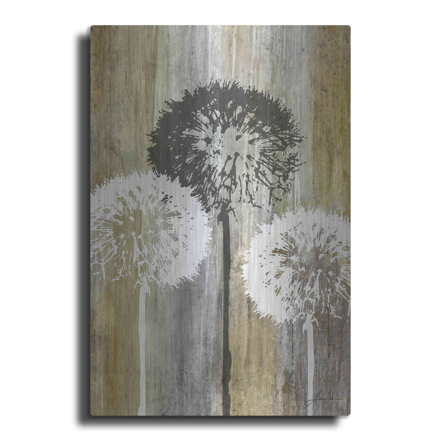 Luxe Metal Art 'Rustic Garden II' by James Burghardt, Metal Wall Art