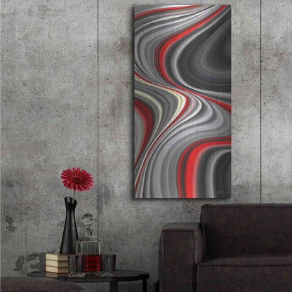 Luxe Metal Art 'Smoke Screen I' by James Burghardt, Metal Wall Art,24x48