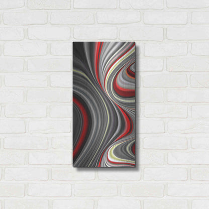 Luxe Metal Art 'Smoke Screen II' by James Burghardt, Metal Wall Art,12x24