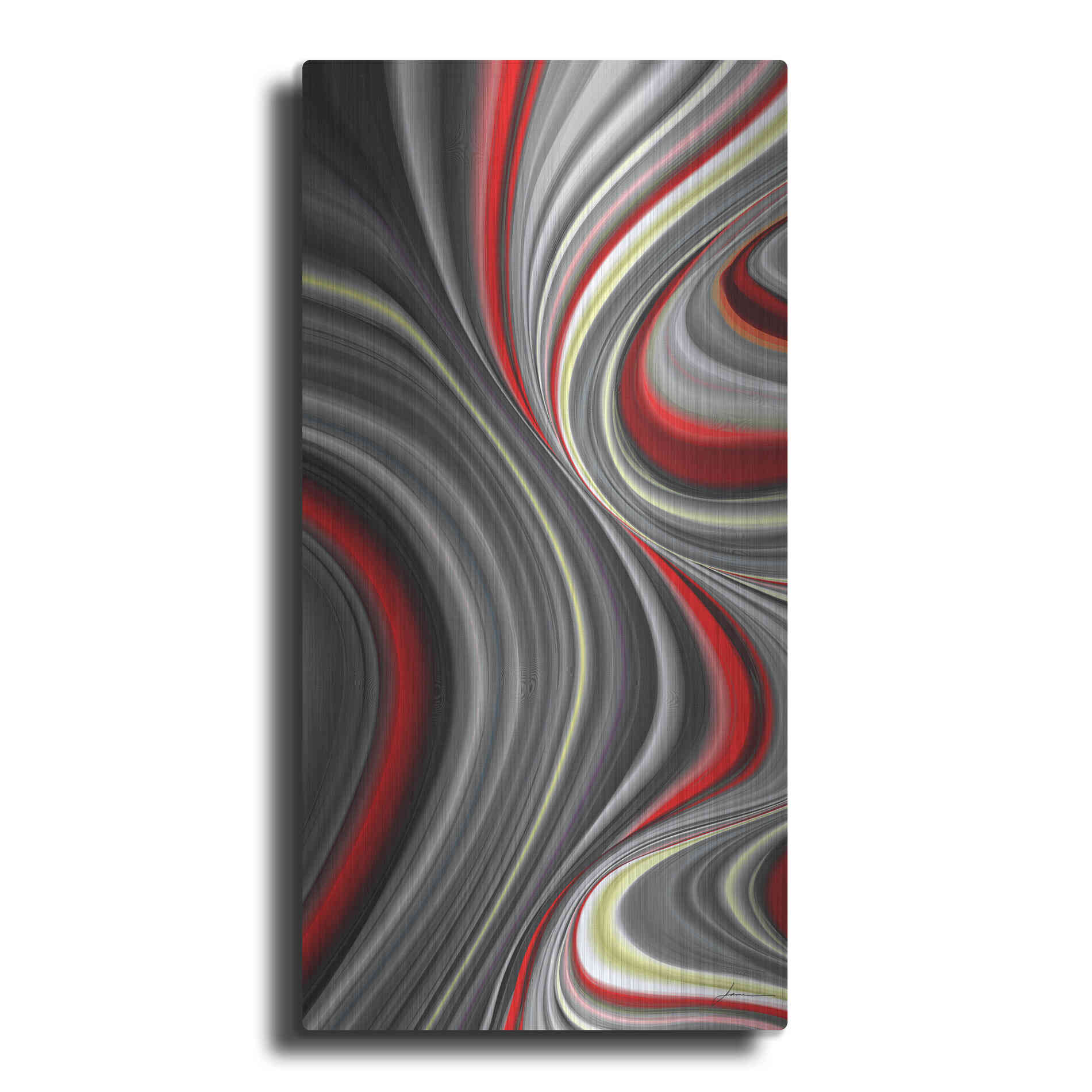 Luxe Metal Art 'Smoke Screen II' by James Burghardt, Metal Wall Art