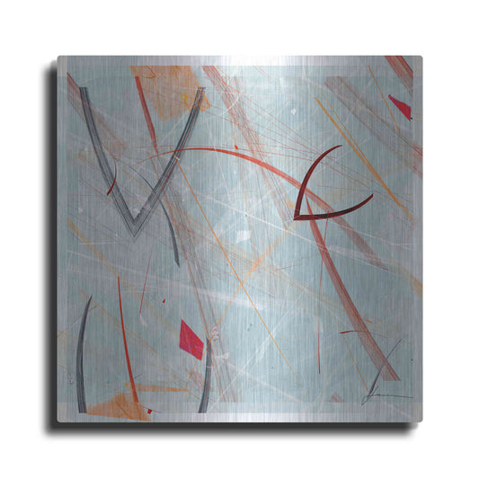 Luxe Metal Art 'Vectora Panel III' by James Burghardt, Metal Wall Art