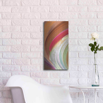 Luxe Metal Art 'Wind Waves II' by James Burghardt, Metal Wall Art,12x24