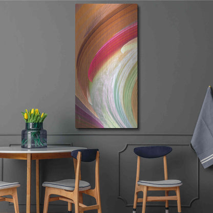 Luxe Metal Art 'Wind Waves II' by James Burghardt, Metal Wall Art,24x48