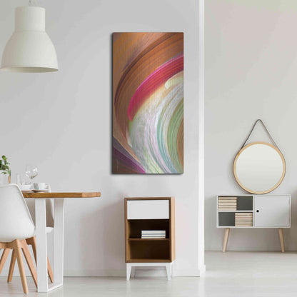 Luxe Metal Art 'Wind Waves II' by James Burghardt, Metal Wall Art,24x48