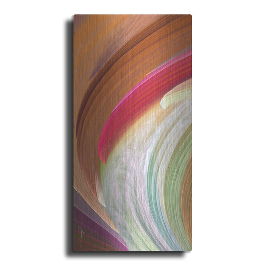 Luxe Metal Art 'Wind Waves II' by James Burghardt, Metal Wall Art