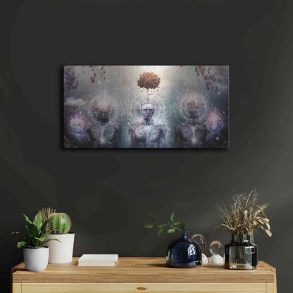 Luxe Metal Art 'Hope For The Sound Awakening' by Cameron Gray, Metal Wall Art,24x12