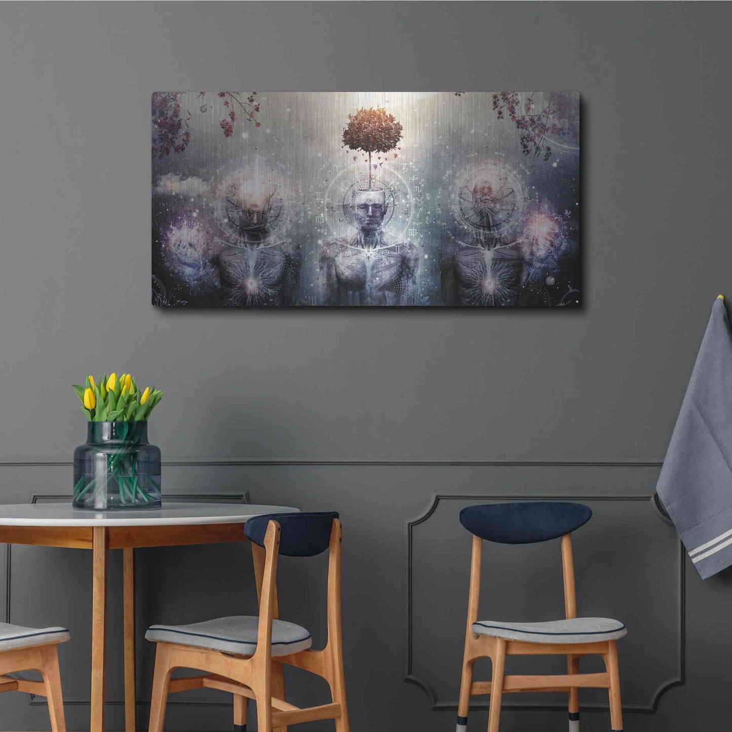 Luxe Metal Art 'Hope For The Sound Awakening' by Cameron Gray, Metal Wall Art,48x24