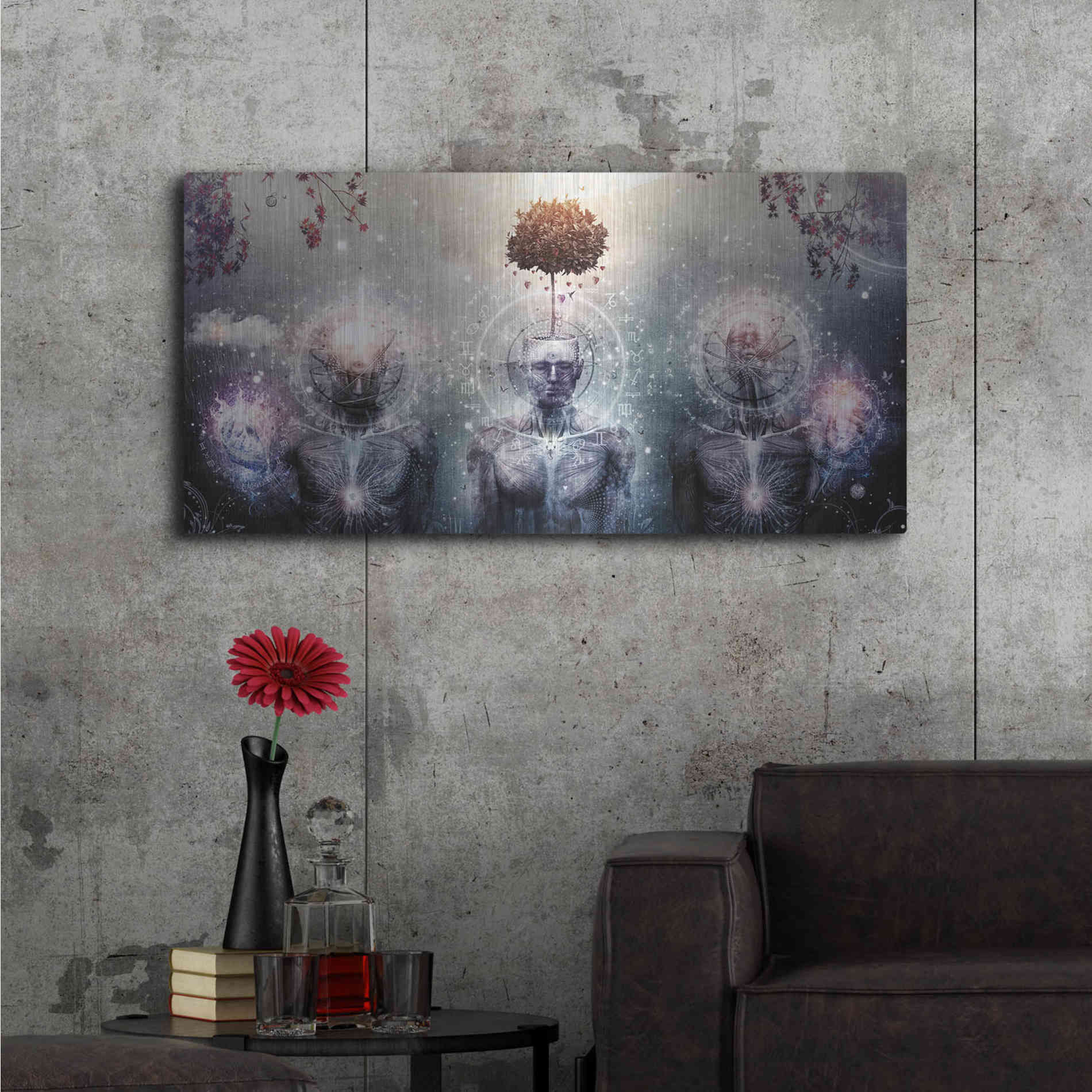 Luxe Metal Art 'Hope For The Sound Awakening' by Cameron Gray, Metal Wall Art,48x24