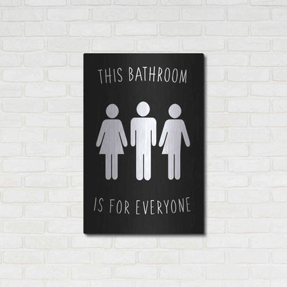 Luxe Metal Art 'Human Bathroom I' by Jarman Fagalde Metal Wall Art,24x36