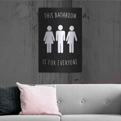 Luxe Metal Art 'Human Bathroom I' by Jarman Fagalde Metal Wall Art,24x36