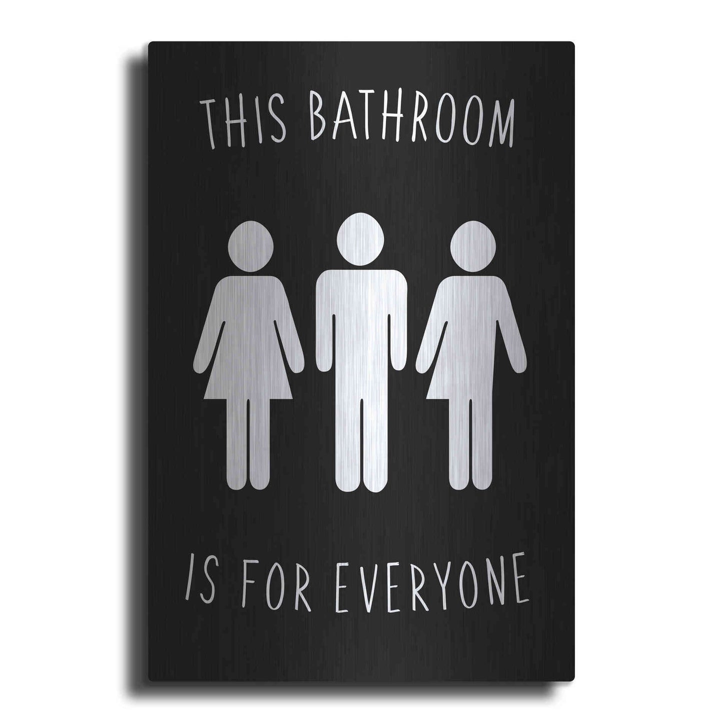 Luxe Metal Art 'Human Bathroom I' by Jarman Fagalde Metal Wall Art