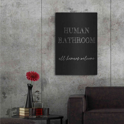 Luxe Metal Art 'Human Bathroom IV' by Jarman Fagalde Metal Wall Art,24x36