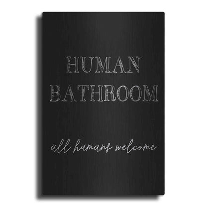 Luxe Metal Art 'Human Bathroom IV' by Jarman Fagalde Metal Wall Art