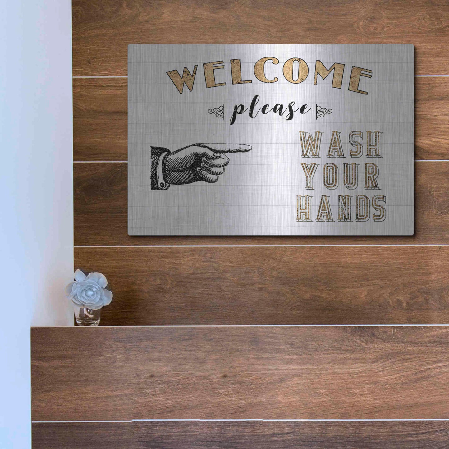 Luxe Metal Art 'Mild Manners I' by Jarman Fagalde Metal Wall Art,16x12