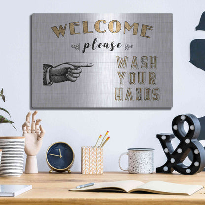 Luxe Metal Art 'Mild Manners I' by Jarman Fagalde Metal Wall Art,16x12