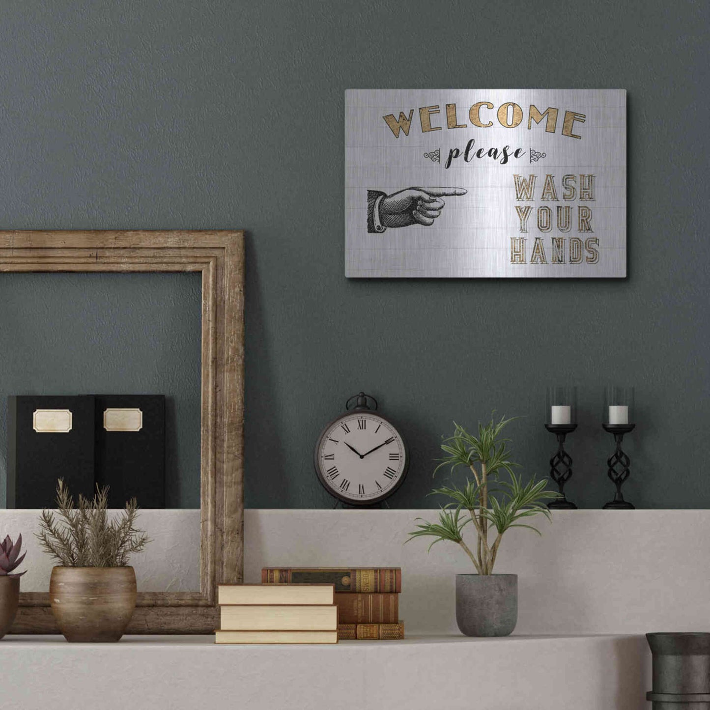 Luxe Metal Art 'Mild Manners I' by Jarman Fagalde Metal Wall Art,16x12