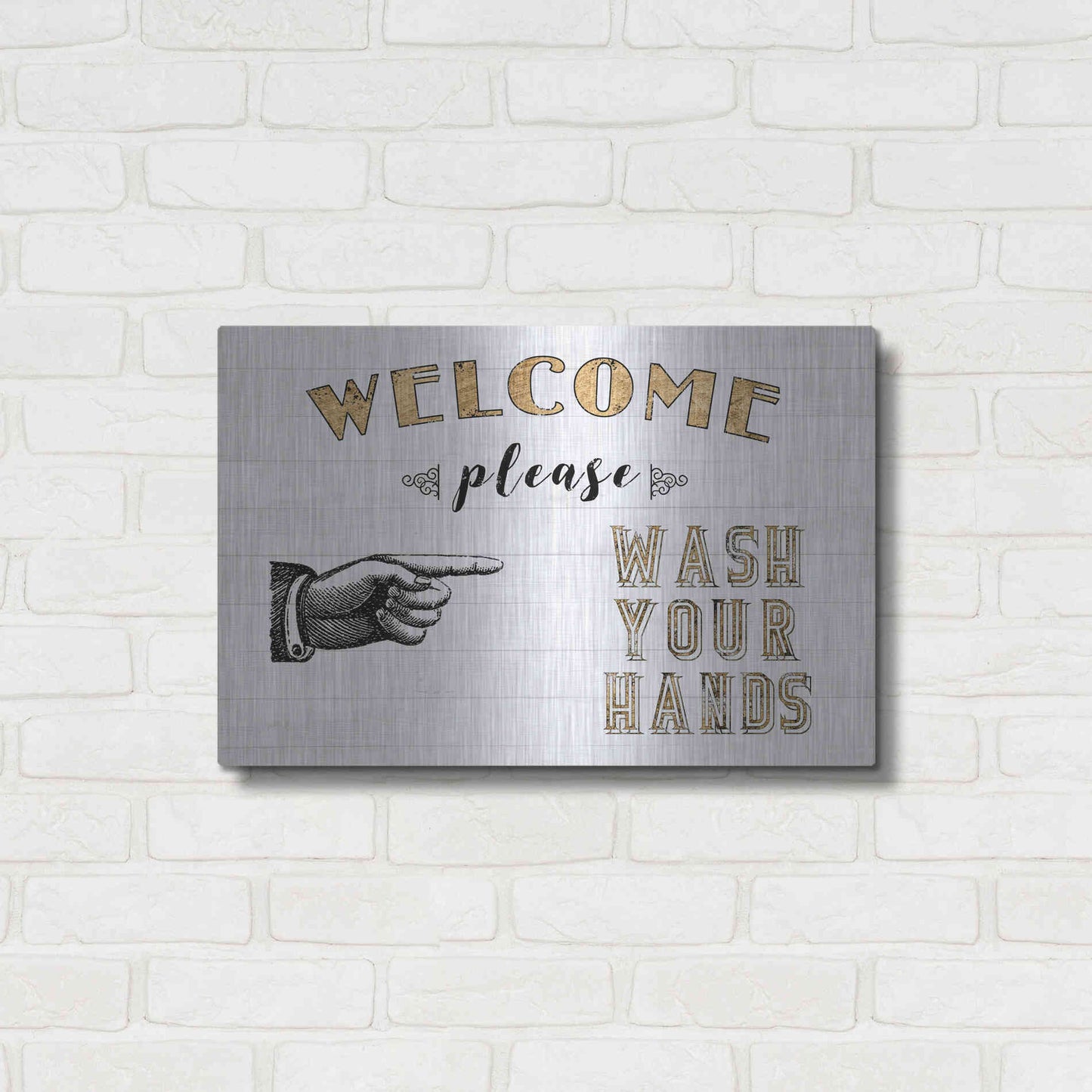 Luxe Metal Art 'Mild Manners I' by Jarman Fagalde Metal Wall Art,24x16