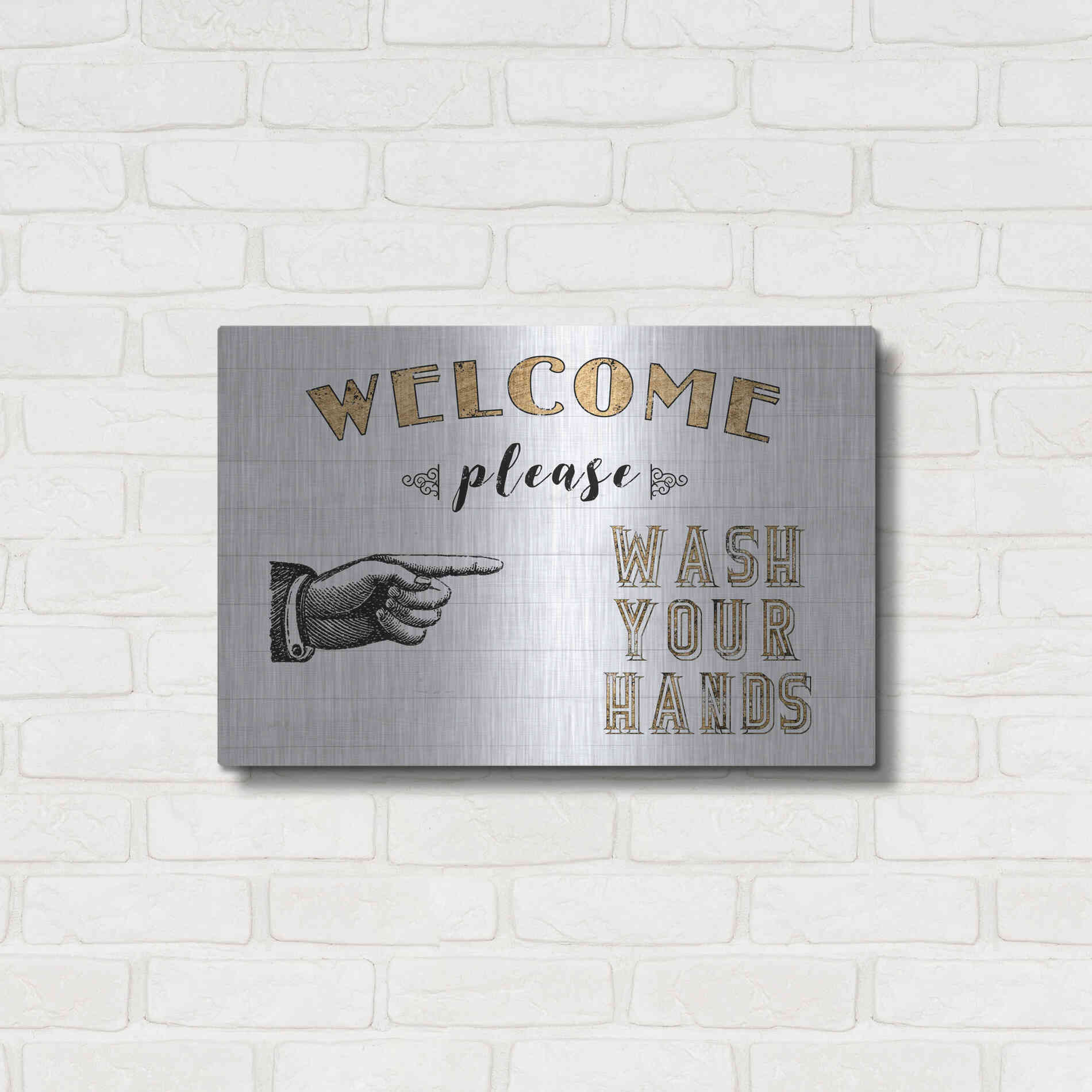 Luxe Metal Art 'Mild Manners I' by Jarman Fagalde Metal Wall Art,24x16