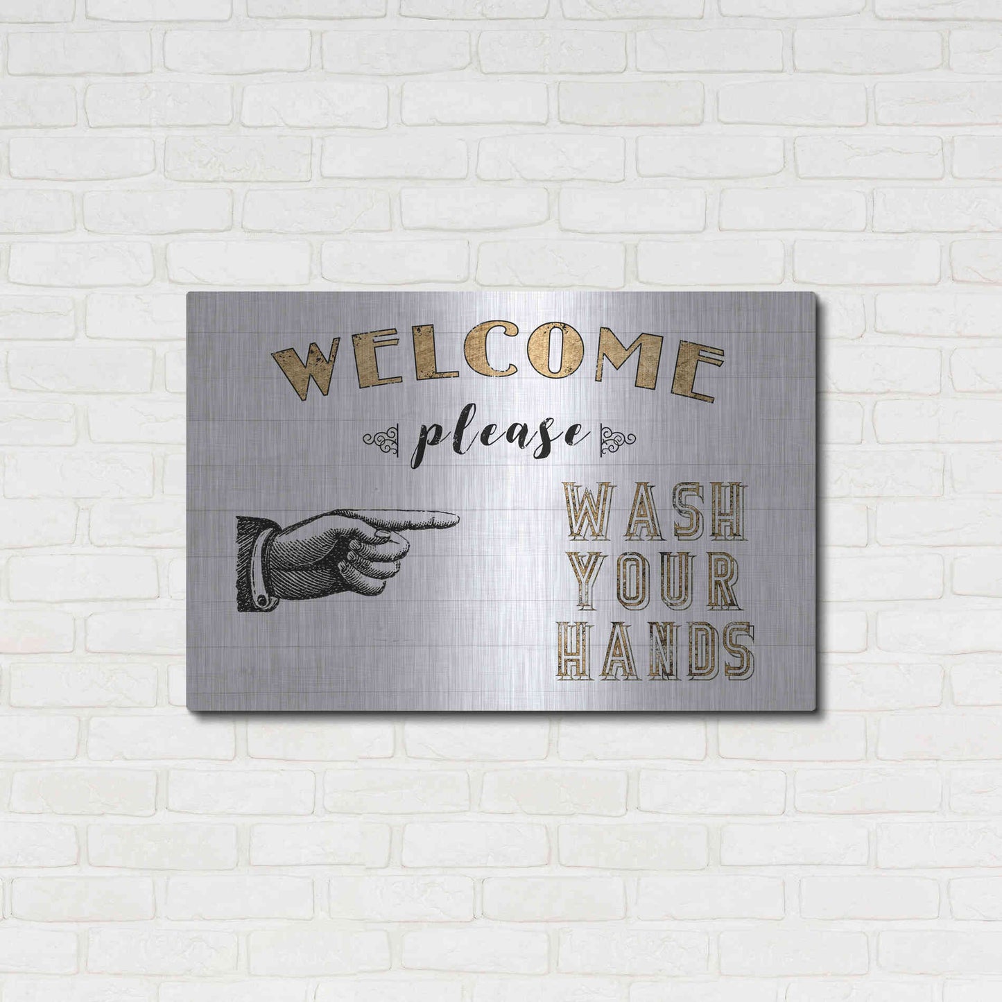 Luxe Metal Art 'Mild Manners I' by Jarman Fagalde Metal Wall Art,36x24