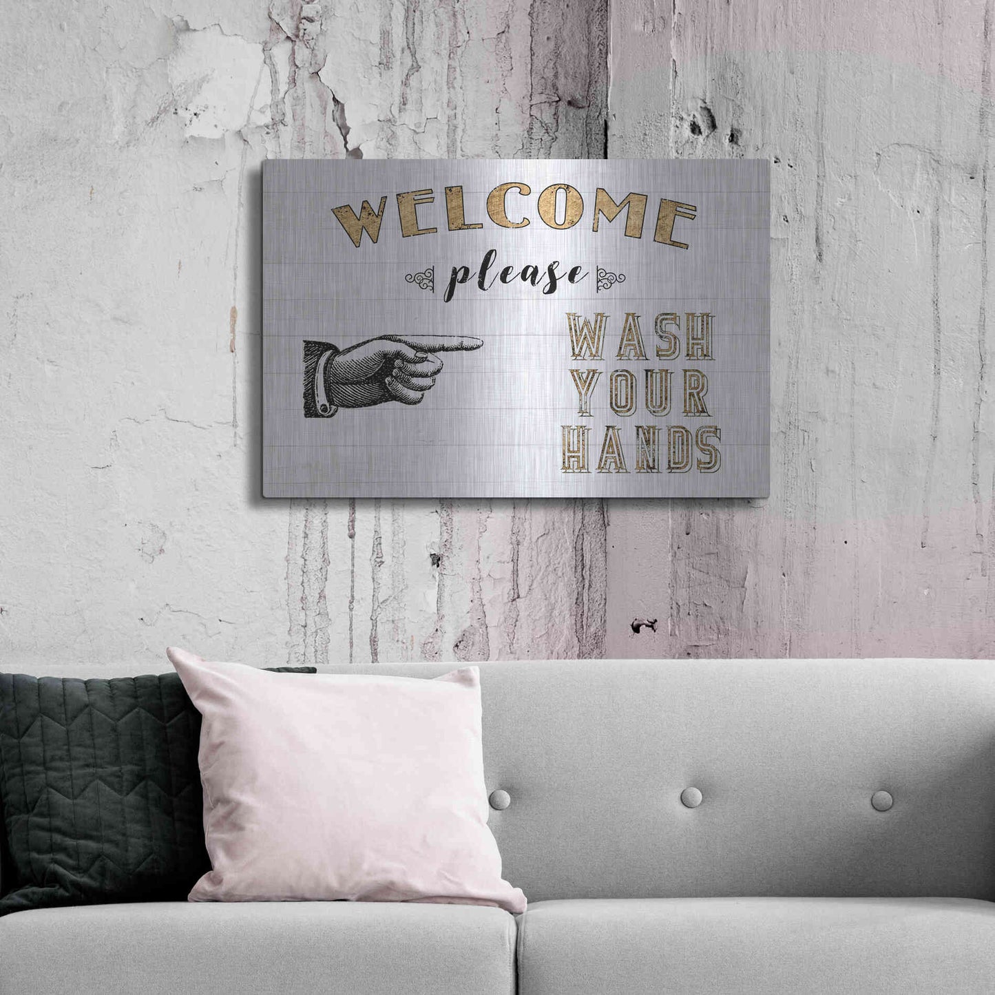 Luxe Metal Art 'Mild Manners I' by Jarman Fagalde Metal Wall Art,36x24
