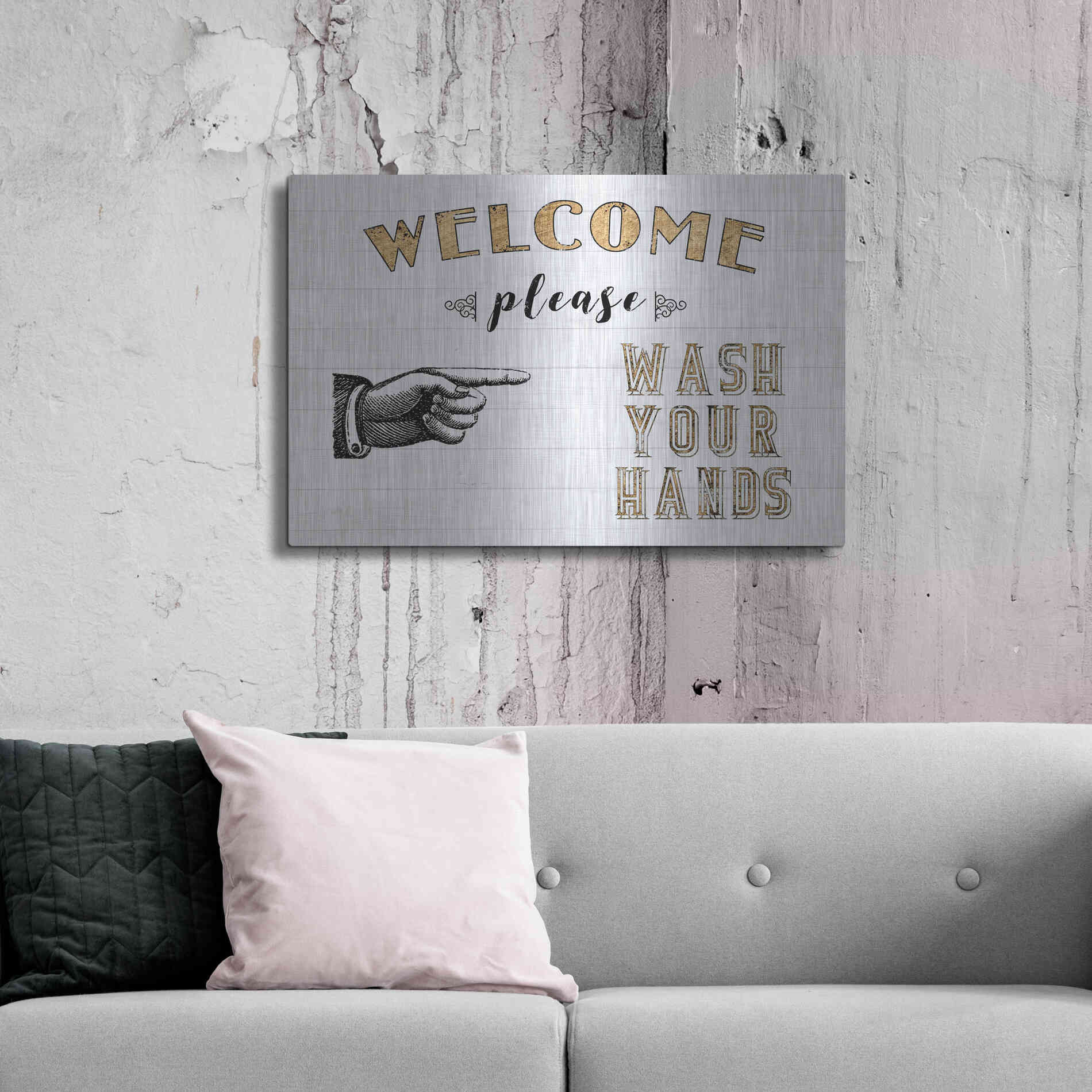 Luxe Metal Art 'Mild Manners I' by Jarman Fagalde Metal Wall Art,36x24