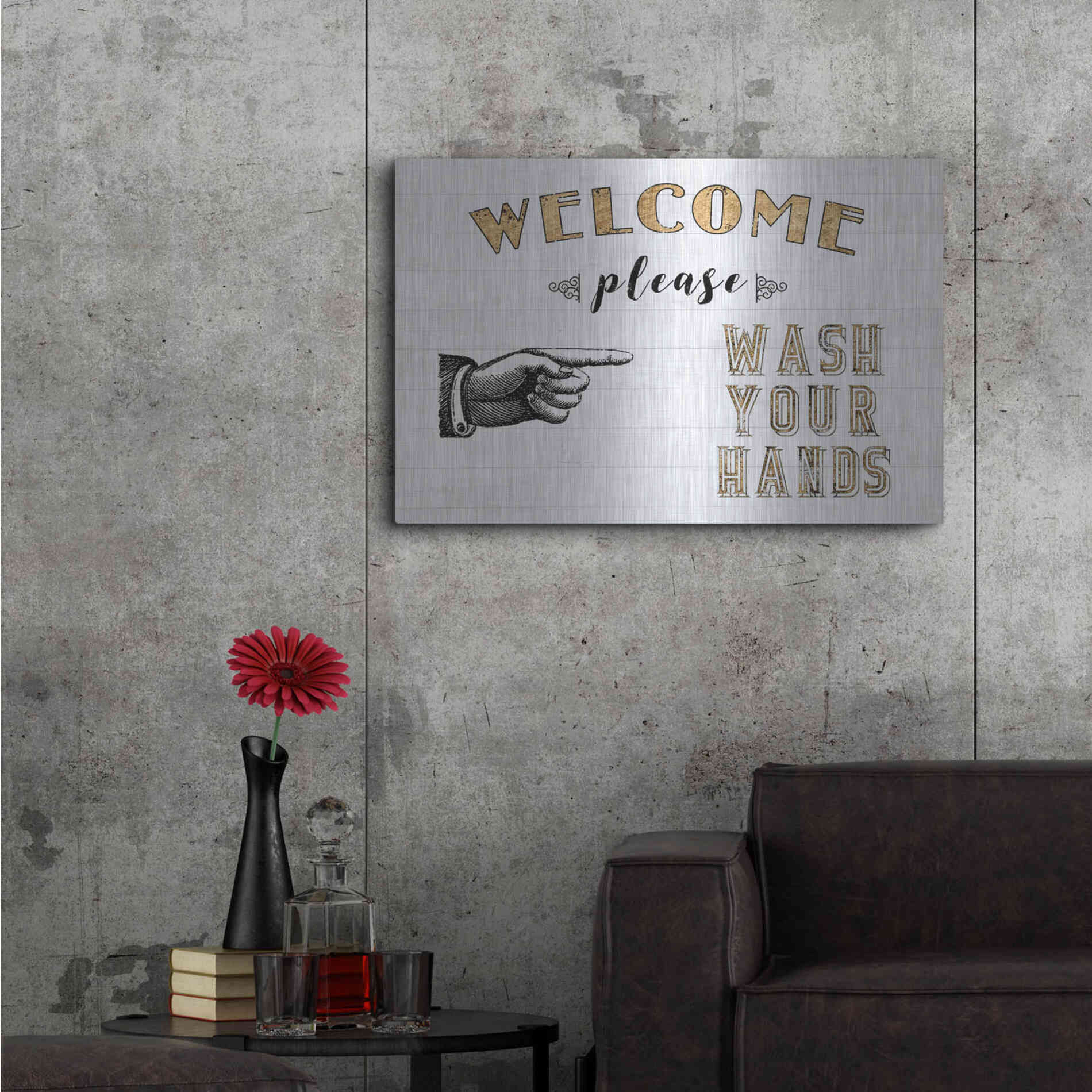 Luxe Metal Art 'Mild Manners I' by Jarman Fagalde Metal Wall Art,36x24
