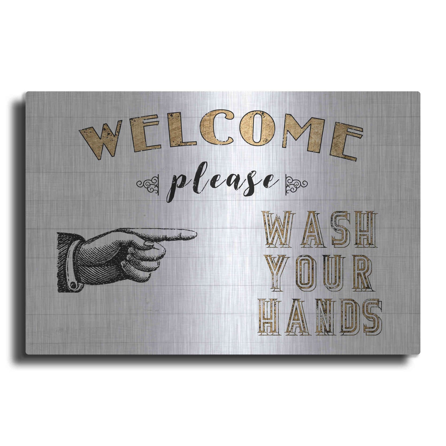 Luxe Metal Art 'Mild Manners I' by Jarman Fagalde Metal Wall Art