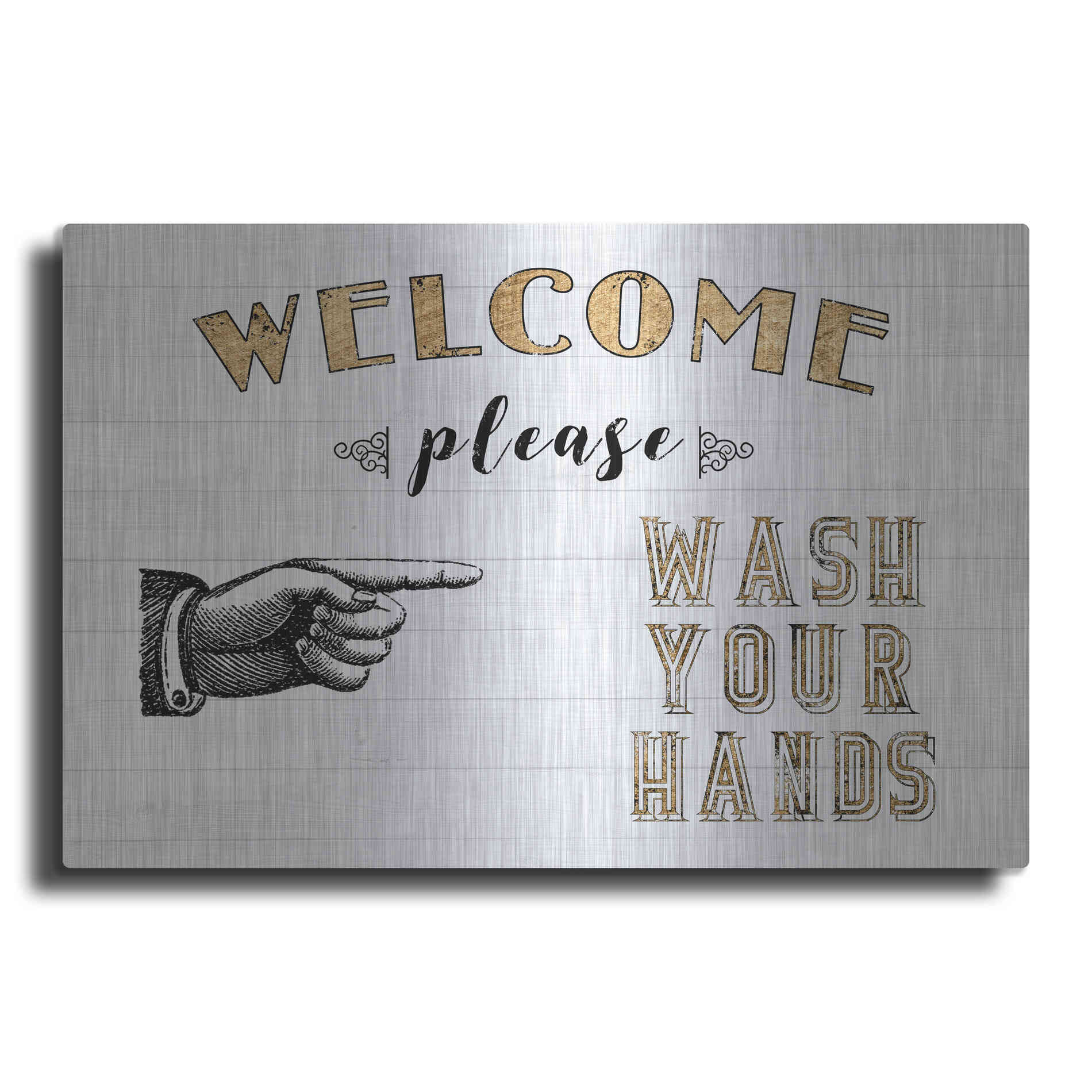 Luxe Metal Art 'Mild Manners I' by Jarman Fagalde Metal Wall Art