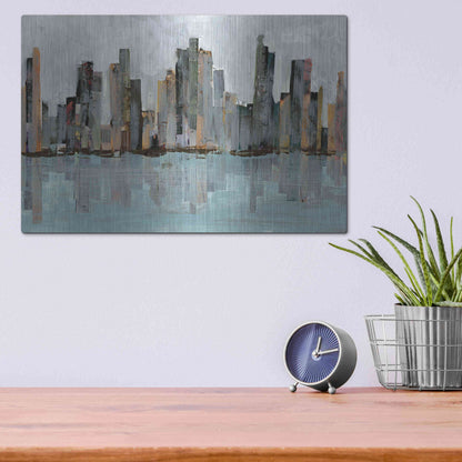 Luxe Metal Art 'Second City II' by Jarman Fagalde Metal Wall Art,16x12