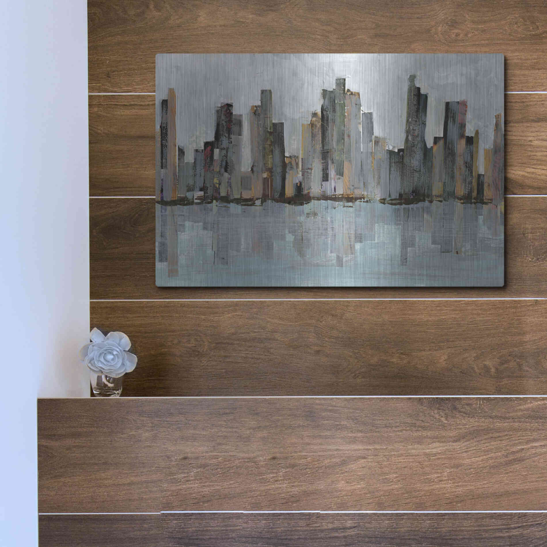 Luxe Metal Art 'Second City II' by Jarman Fagalde Metal Wall Art,16x12