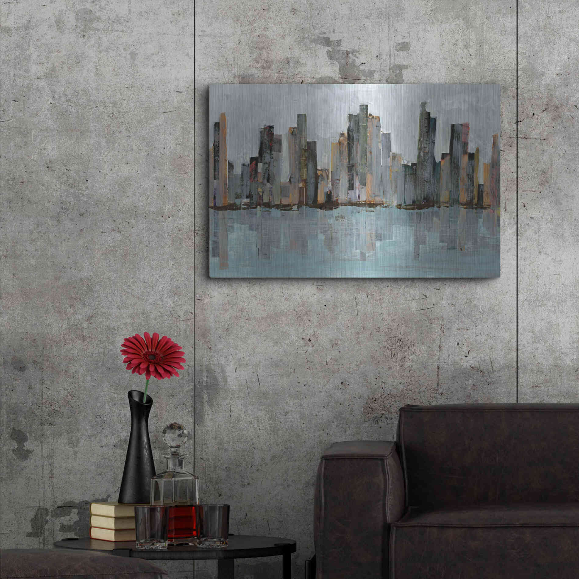 Luxe Metal Art 'Second City II' by Jarman Fagalde Metal Wall Art,36x24