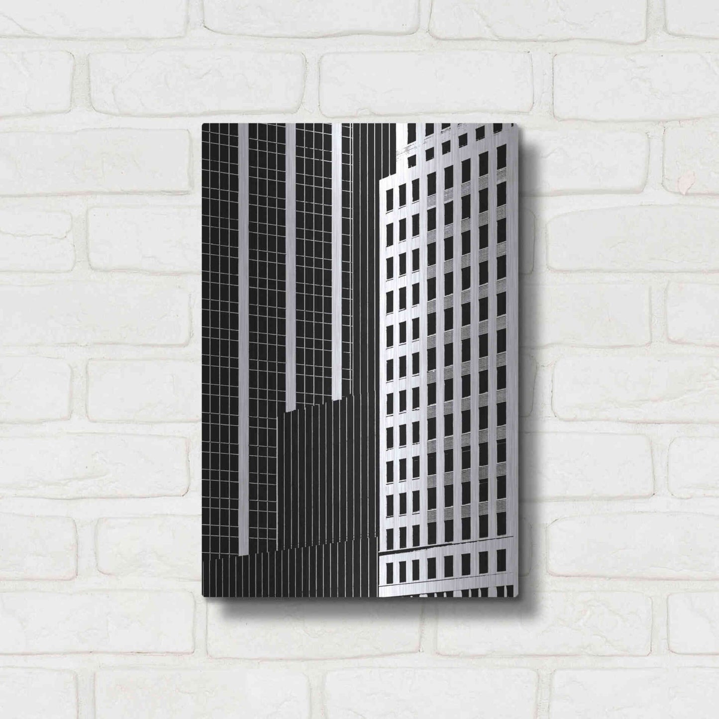 Luxe Metal Art 'NYC in Pure B&W II' by Jeff Pica Metal Wall Art,12x16