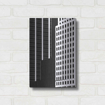 Luxe Metal Art 'NYC in Pure B&W II' by Jeff Pica Metal Wall Art,12x16
