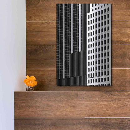 Luxe Metal Art 'NYC in Pure B&W II' by Jeff Pica Metal Wall Art,12x16